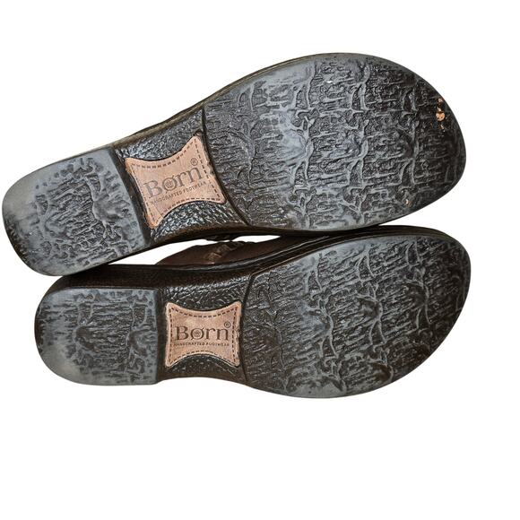 Born Clogs Women's Size 10 Brown Slip On Heeled Walking Comfort Shoes - Picture 9 of 9